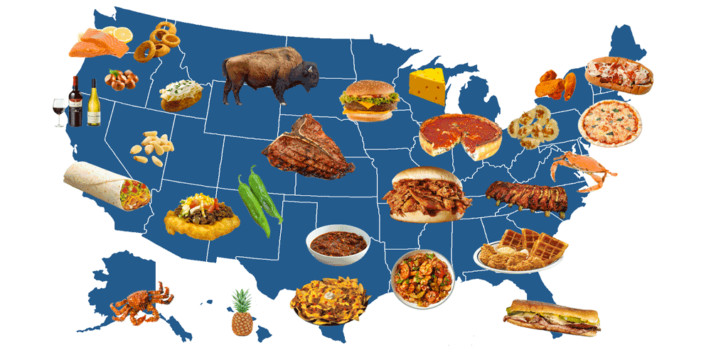 Mỹ là quốc gia có nền ẩm thực khá đa dạng và phổ biến