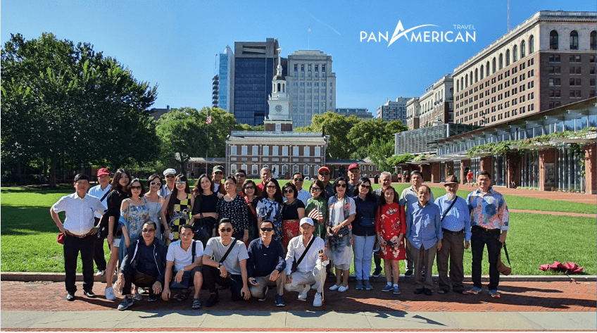 Đoàn khách của Pan American Travel tại Mỹ