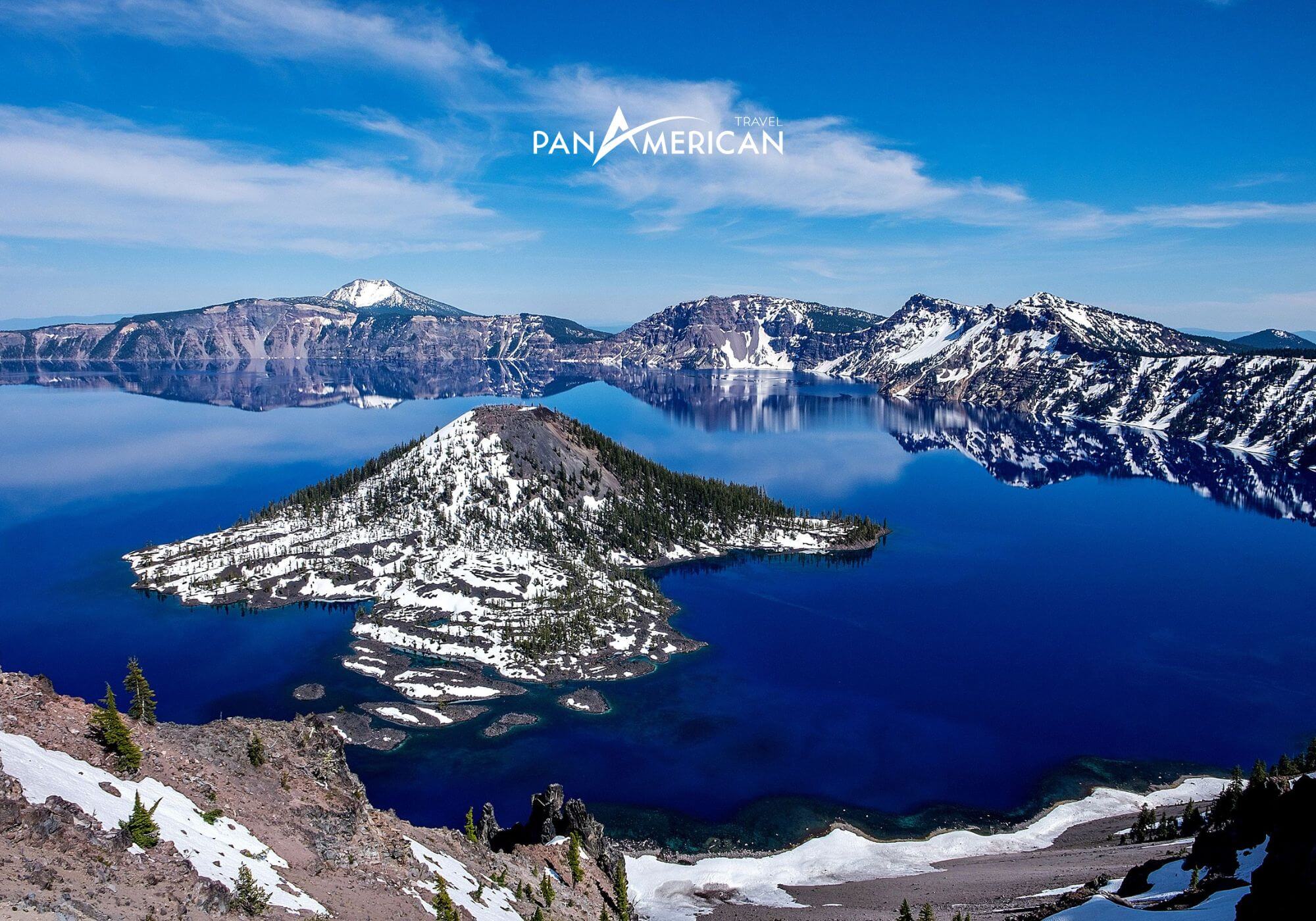 Cảnh đẹp vạn người mê tại hồ Crater/ Với độ sâu lên tới 60 mét, hồ Crater là hồ sâu nhất ở Hoa Kỳ