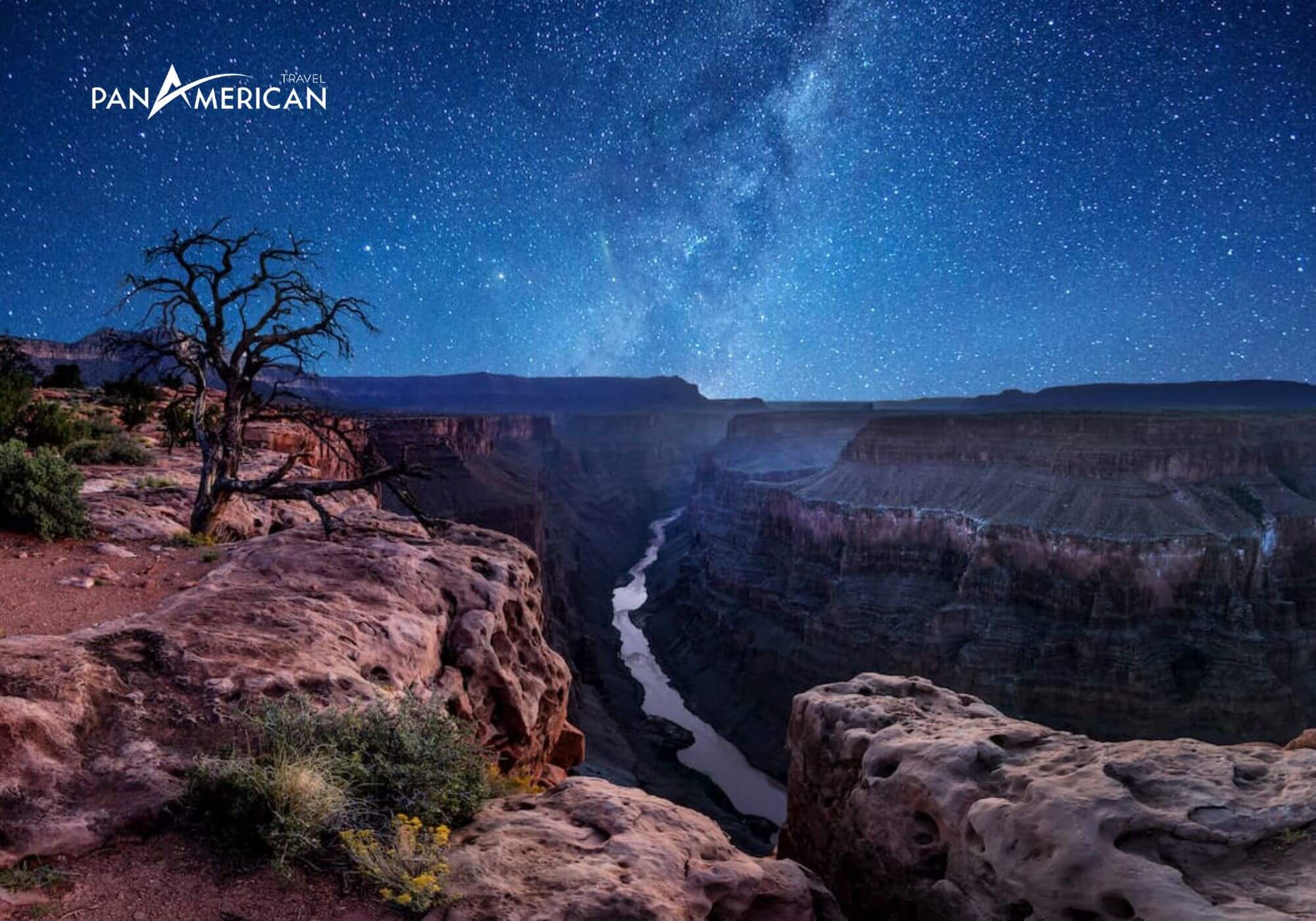 Hình ảnh Grand Canyon lộng lẫy về đêm