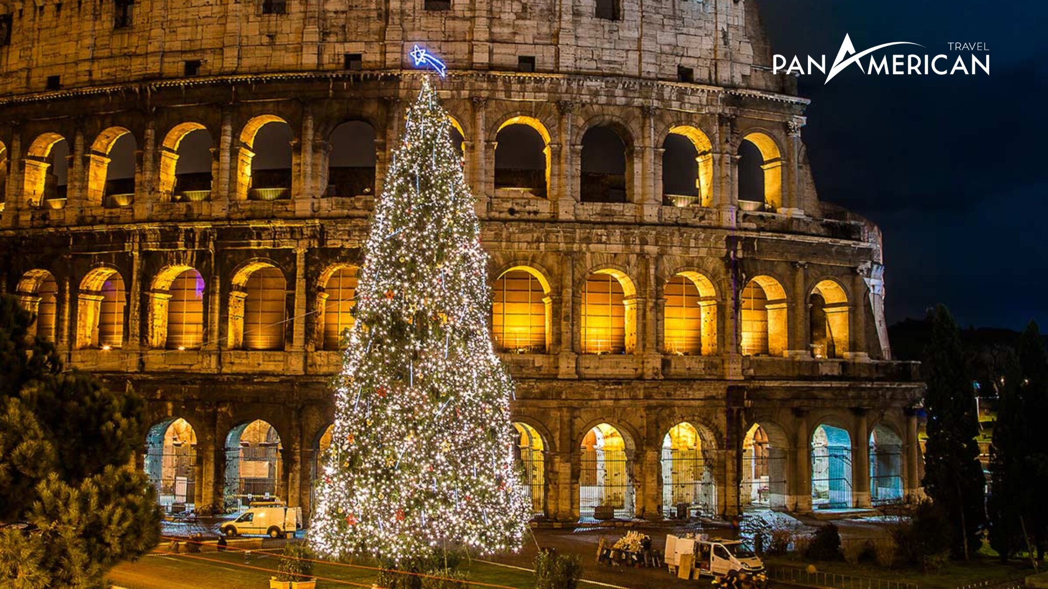 Cây thông khổng lồ đón mừng Noel ở thành Rome