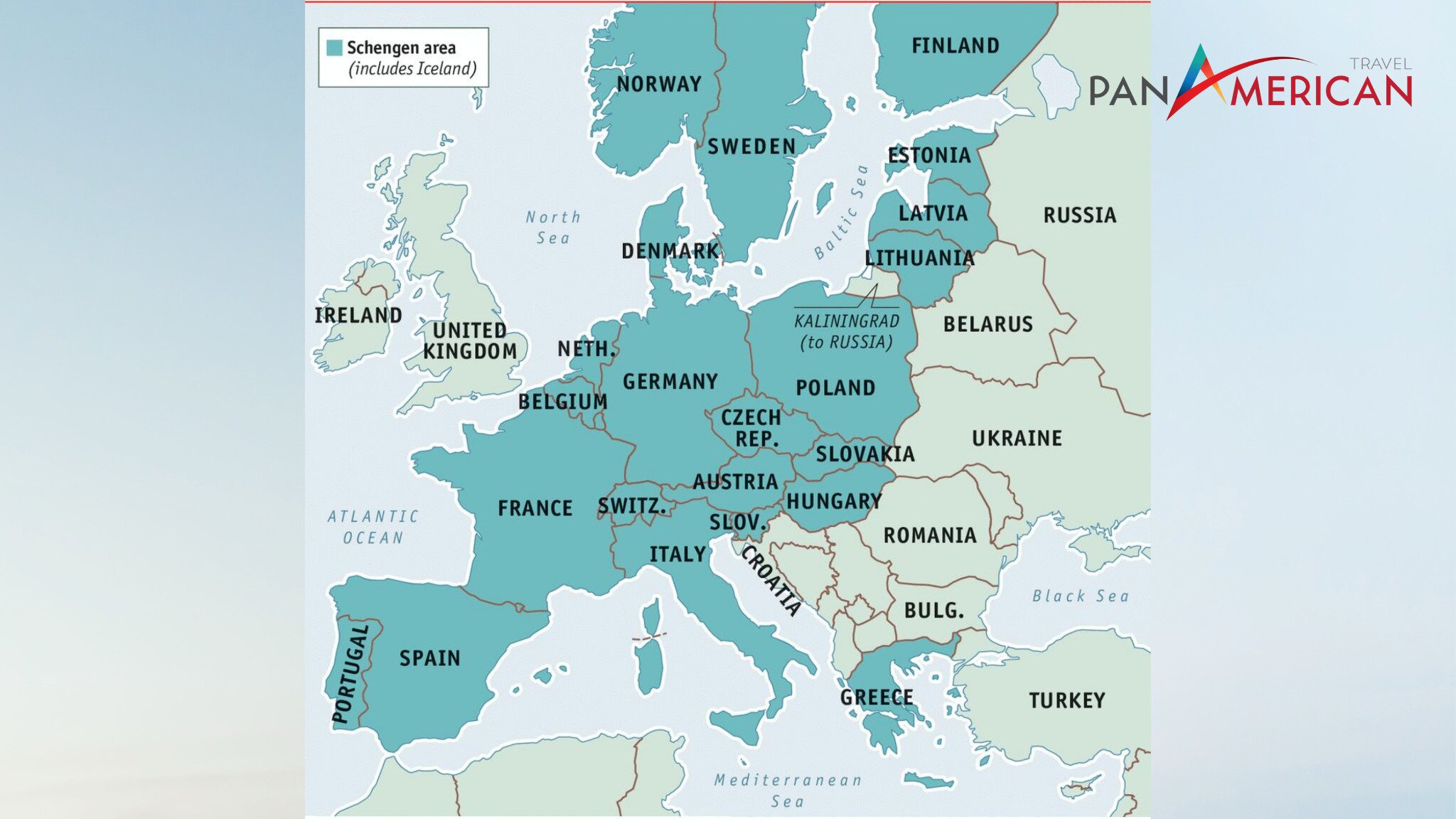 Khối Schengen gồm 26 nước ký kết hiệp định tự do đi lại 