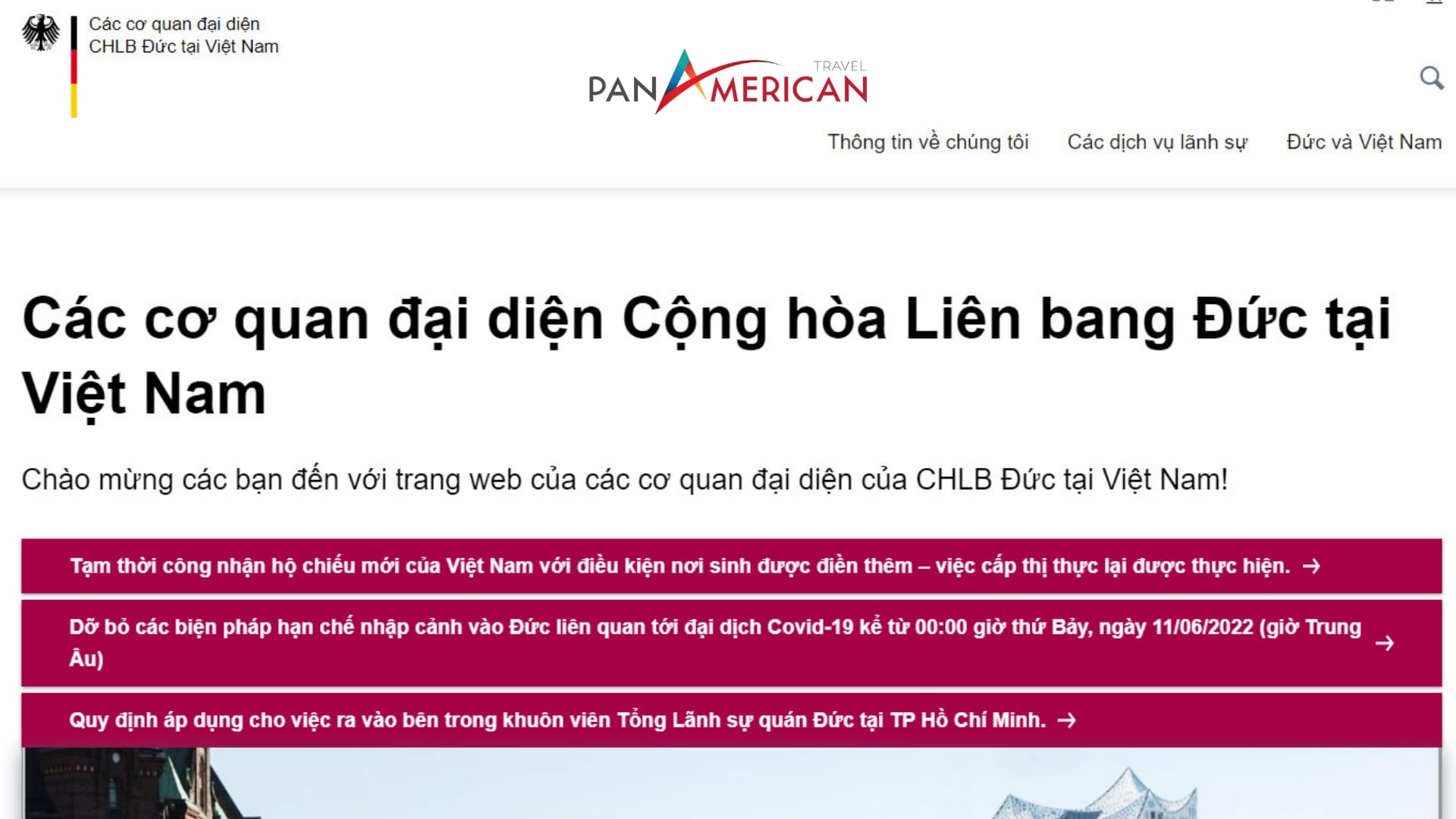 Website chính thức của đại diện CHLB Đức tại Việt Nam