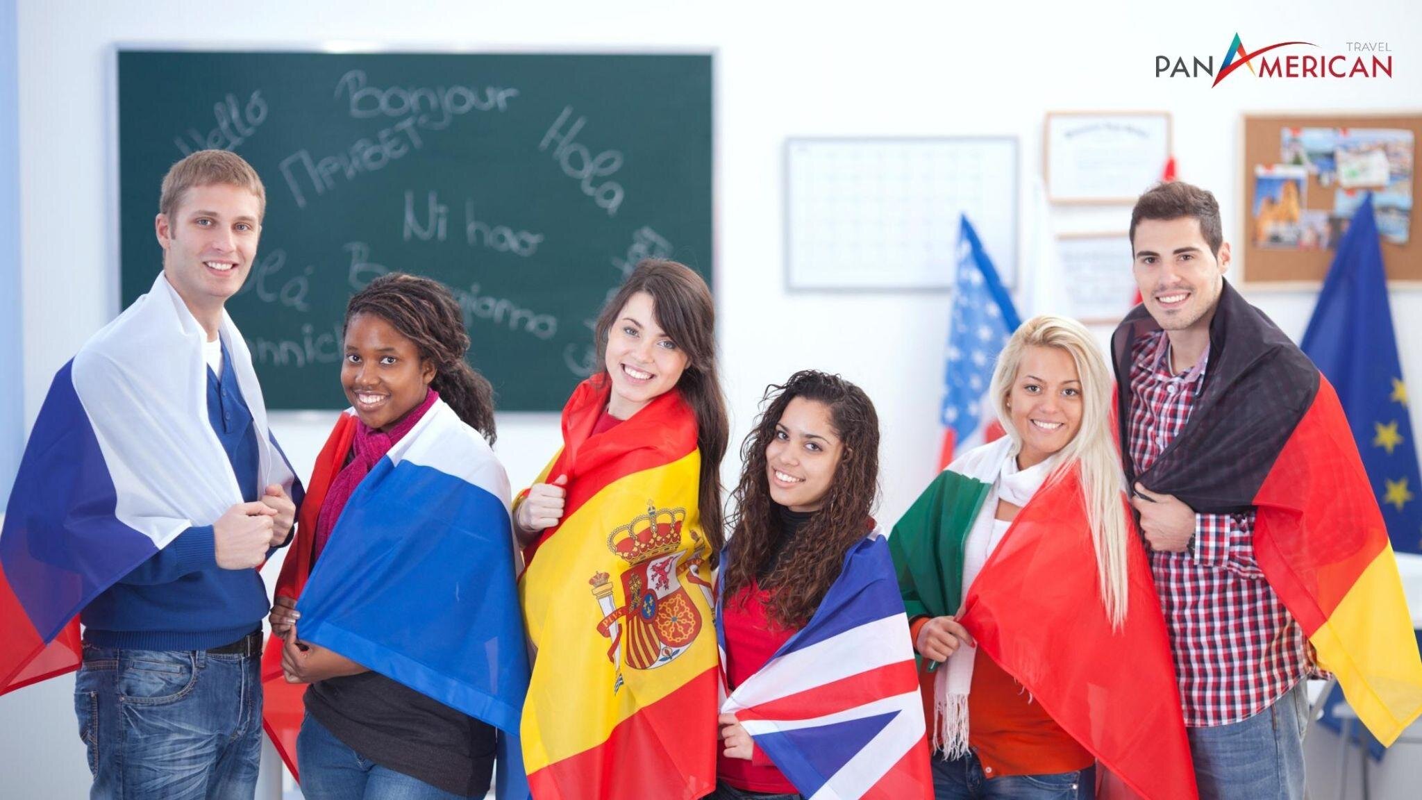 Tiếng Anh, Tây Ban Nha, Bồ Đào Nha,... là những ngôn ngữ được dùng nhiều tại Mỹ