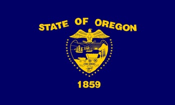 Lá cờ của bang Oregon