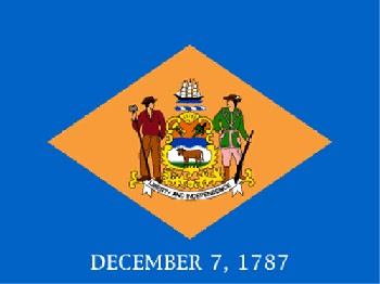 Lá cờ của bang Delaware