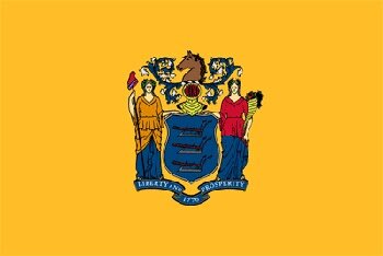 Lá cờ của bang New Jersey