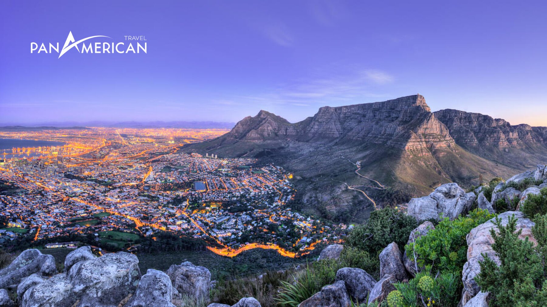 Núi bàn và thành phố Cape Town