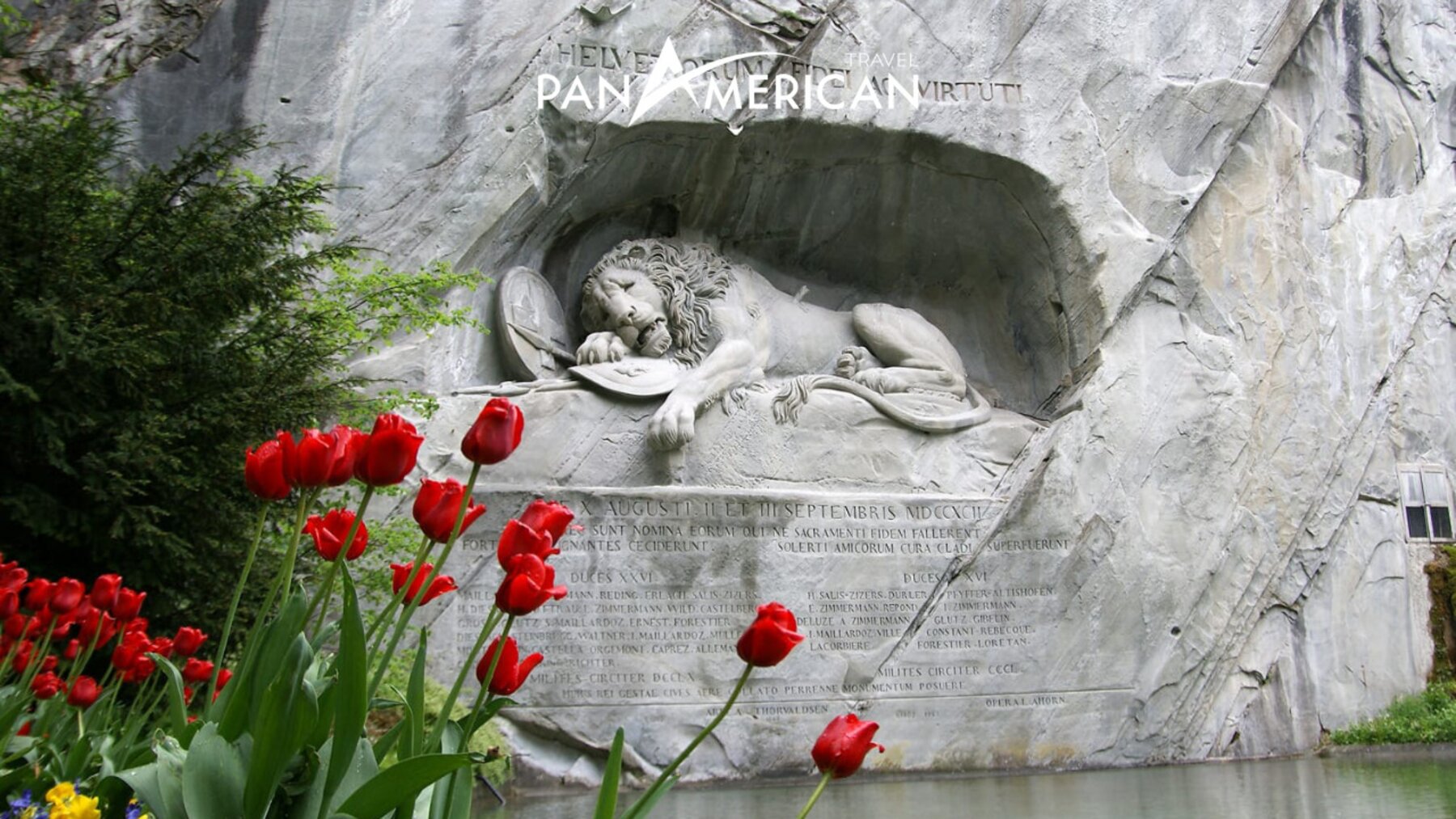 Tượng sư tử Lion Monument biểu tượng của Thụy Sĩ
